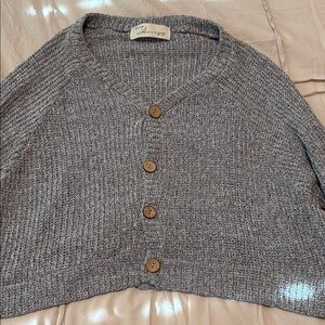 Vintage Havana Gray Cardigan Sweater